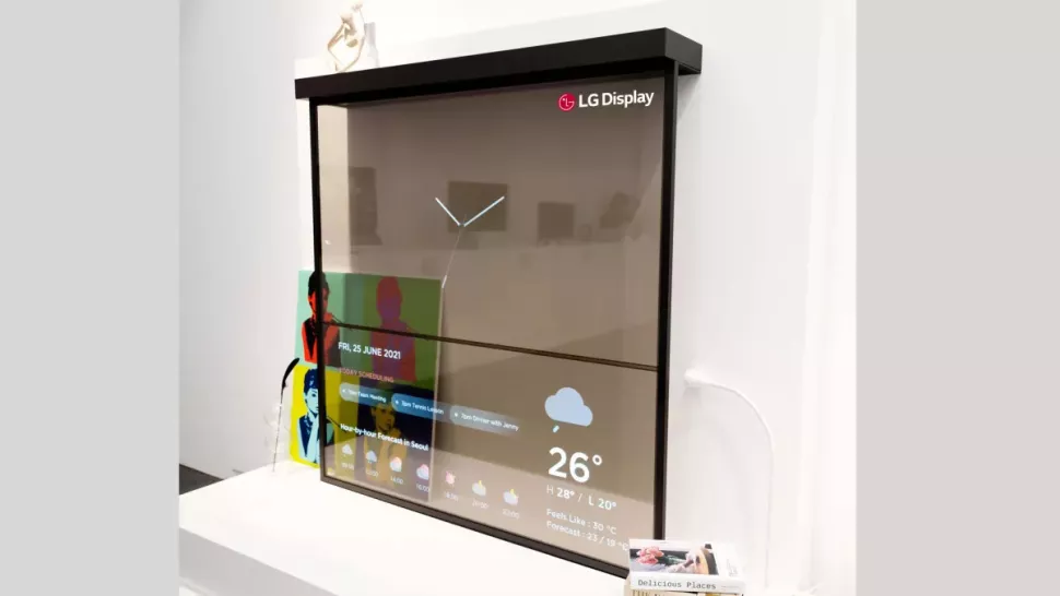 Tv LG transparente oled